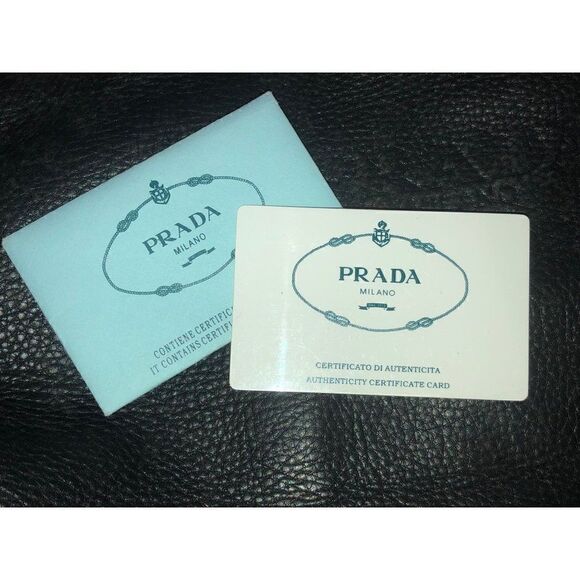 Vintage PRADA Vela Nero Black Leather Tote Handbag B5990 - Picture 9 of 11